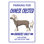 Chinese Crested Dog Parking Sign