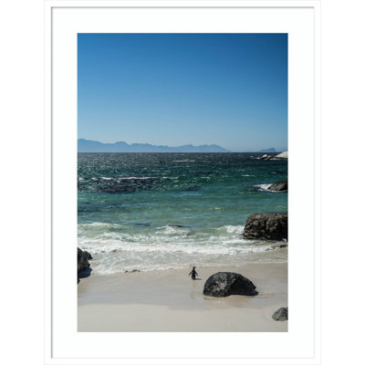 «Nisbet Heading Out to Sea» par Clint Wood, reproduction d'art encadrée