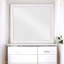 Miroir au design transitionnel exquis avec charme raffiné et chaleur rustique