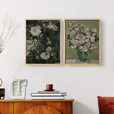 " Vintage Floral XXXIX " 2 - Pieces