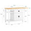 Solid Wood Top Kitchen Island