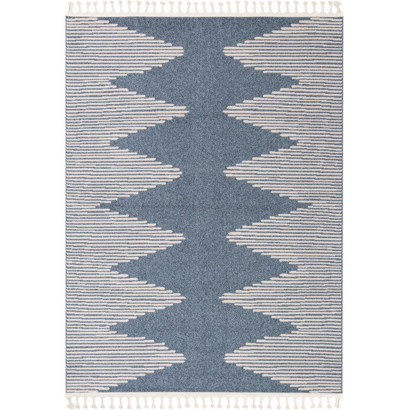 Loop-De-Loop Geometric Synthetic Area Rug, Rectangle 160 x 220cm