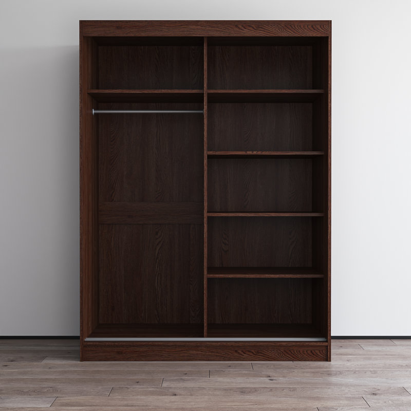 Armoire Charlisha, H 80 po x l 59 po x P 25,5 po, Brun