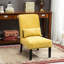 Fauteuil d'appoint contemporain sans accoudoirs en tissu chenille-1253089283
