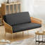 Housse pour canapé-lit réversible en tissu de polyester réversible avec fermeture à glissière 3 côtés-87758523-96484494