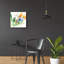 Art mural en verre épique «Confidentiel vert» par Design Fabrikken, 24 po x 24 po-117452937