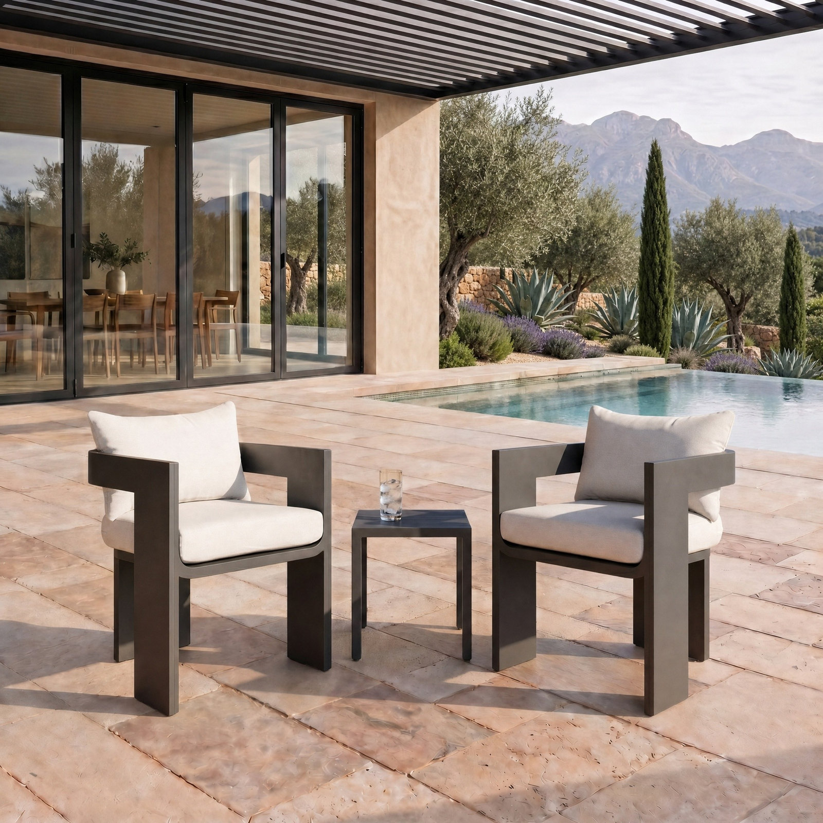 Johnny Aluminum Dining Chair