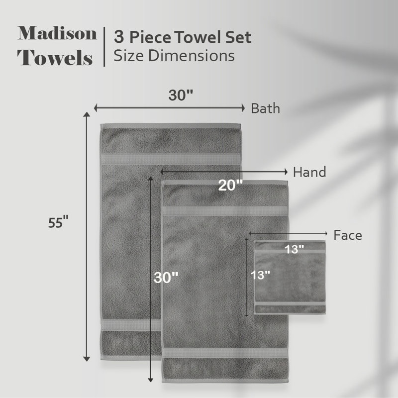 Scotia Certified Egyptian Cotton Heavy Highly Absorbent Luxury Bath Towel Set , 6 Piece Towel Set, Forest Green