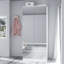 Armoire à miroir blanche avec 2 tiroirs