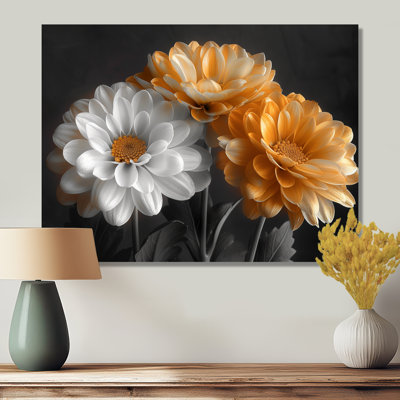  «White Yellow Luminous Luxury Mums Photo - Mums Wall Art Living Room
