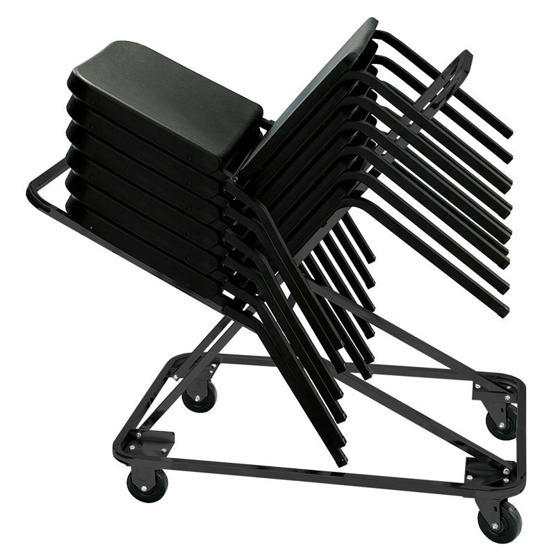 Black Steel Flat Dolly for 8200 Series Chairs