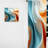 Blue And Orange Fractal Curves In Motion I - Fractal Abstract Room Darkening Curtain - 1 Panels-107588770