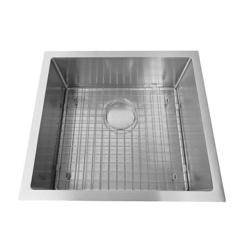 Évier de cuisine texturé en nid d'abeille 20 po - Bol simple - Acier inoxydable 316 avec calibre 16