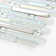 Iris White Random Sized Metal/Glass Linear Mosaic Wall Tile