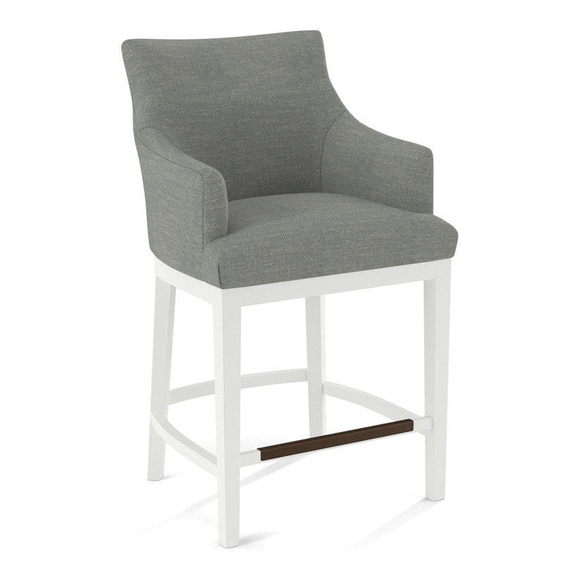 Upholstered Stool, 61527-88, White