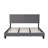 Upholstered Platform Bed with Button Tufted Linen Headboard, Wood Slat Support, No Box Spring Needed, Easy Assembly, Gray-1612451648