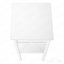 Table de bout carrée contemporaine carrée en stratifié blanc-128972851
