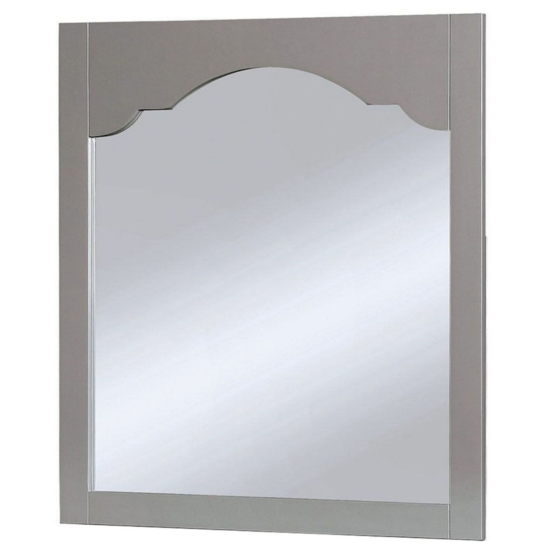 Flat Wall Mirror, Gray