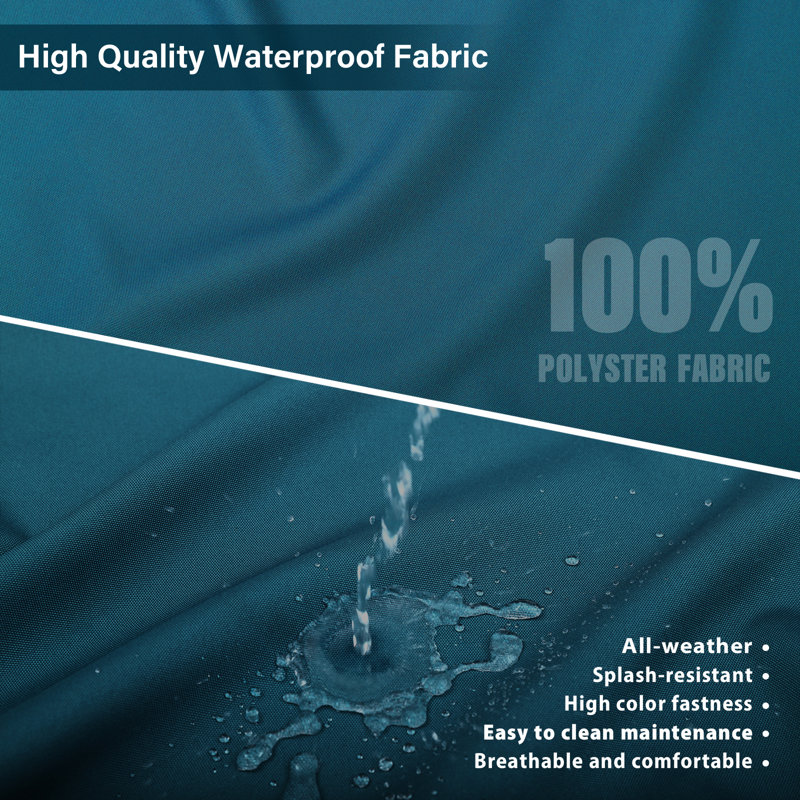 Housses de coussins modulaires d'extérieur Housse de coussin imperméable Housse de remplacement antidérapante, Bleu sarcelle