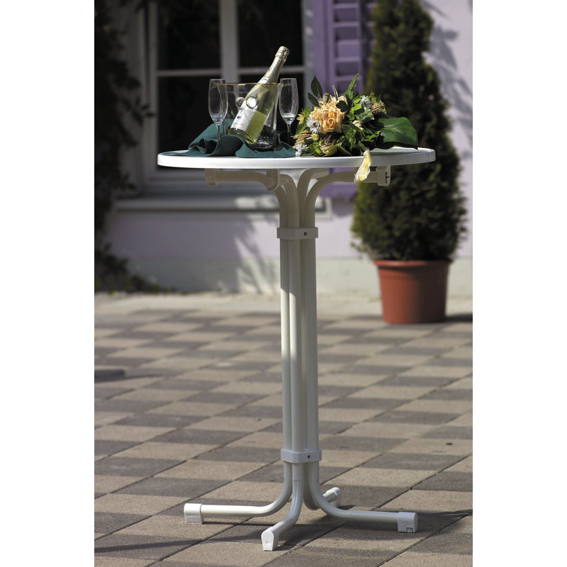 Multiflex Bar Table Round, 110cm H x 80cm diameter, White