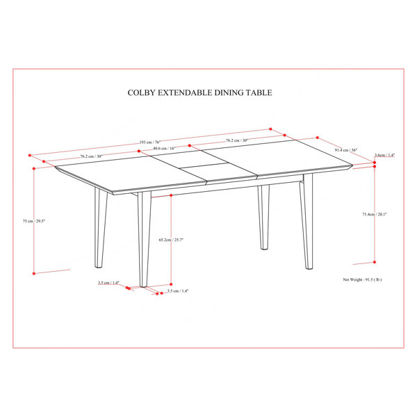 Dimensions du produit