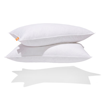 White Goose Feather Pillow - 2 Pack