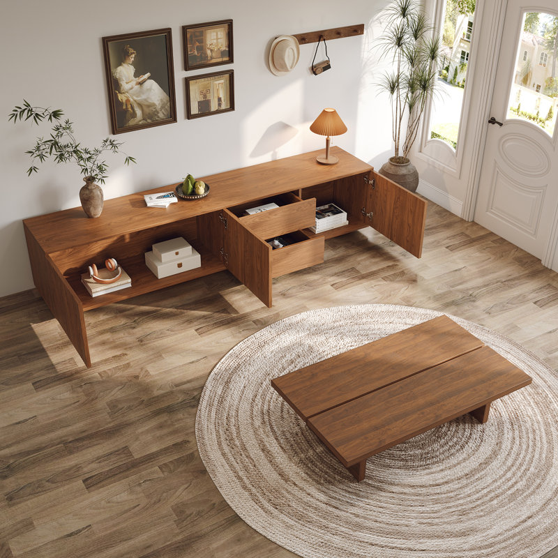 Ensemble de salon Mid-Century brun