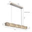 Luminaire suspendu de salle à manger luxueux en cristal de luxe, design minimaliste moderne, lampe de suspension réglable tricolore-129470512