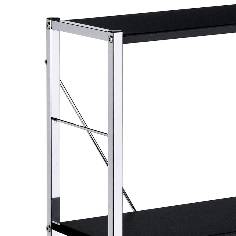 4 étagères rectangulaires noires et pour bureau avec tablettes pour souvenirs
