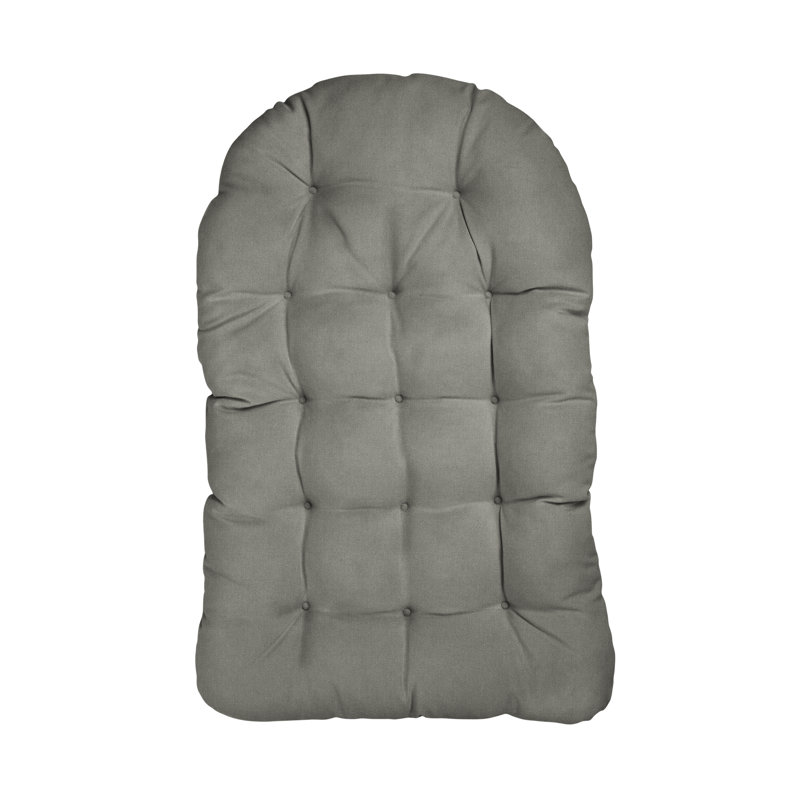 Outdoor Sunbrella Seat/Back Cushion for Egg Chair, Gray