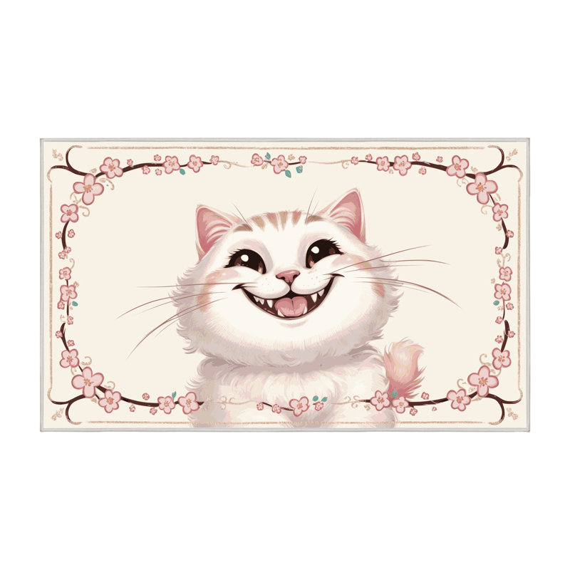 Harriet Bee Washable Cute Animals Kids Rug, Rectangle 2' x 3'