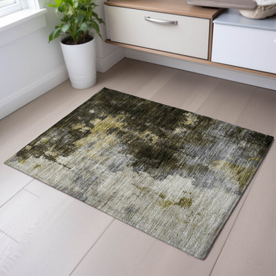 Premium Machine Washable Dahl AMF1072 Abstract Rug