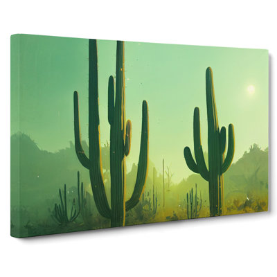 Cactus Desert View Vol.1 - Wrapped Canvas