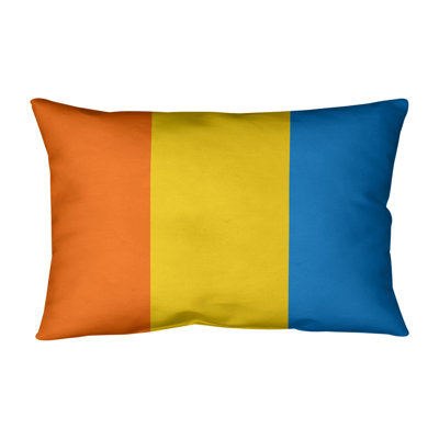 Striped Linen Reversible Throw Pillow