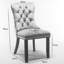 Luxie Set Of 2  Upholstered Dining Chairs With Metal Steel Legs-119402118