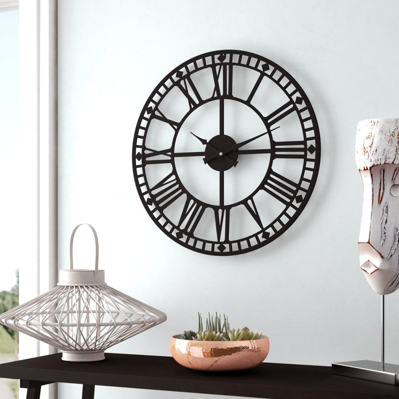 Rudder Big Ban Style Iron Wall Clock - 60 cm / 23.6 in