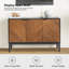 Buffet de rangement à tablette à chevrons avec tablette réglable 47 po-1660725364