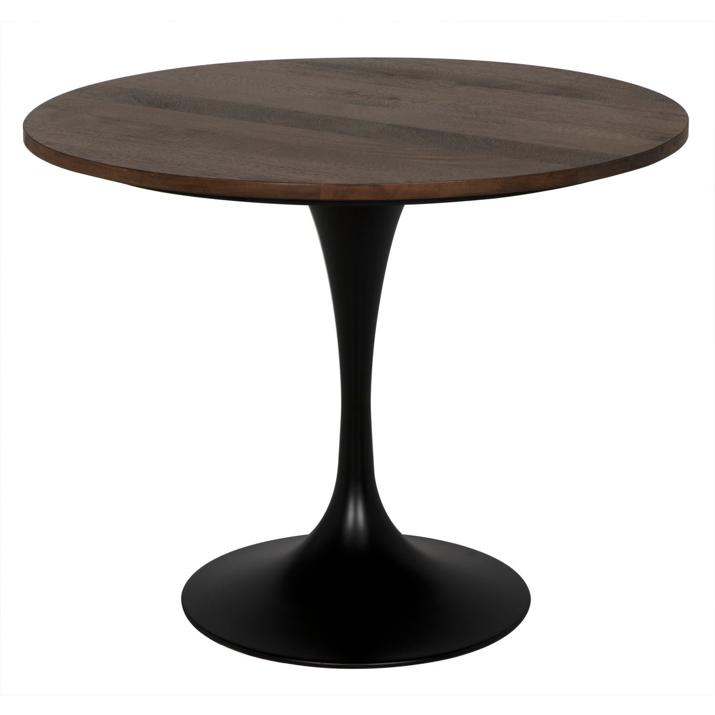 Walnut Round Table Modern Light Luxury Small Household Round Table Nordic  Simple Solid Wood Round Table,Stool Not Included