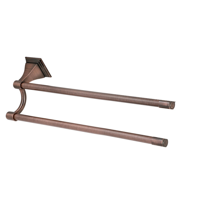 Kingston Brass Monarch Dual Towel Bar, Antique Copper