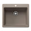 Liven SILGRANIT 25" L x 22" W Double Basin Drop-In/Undermount Kitchen Sink-92257500