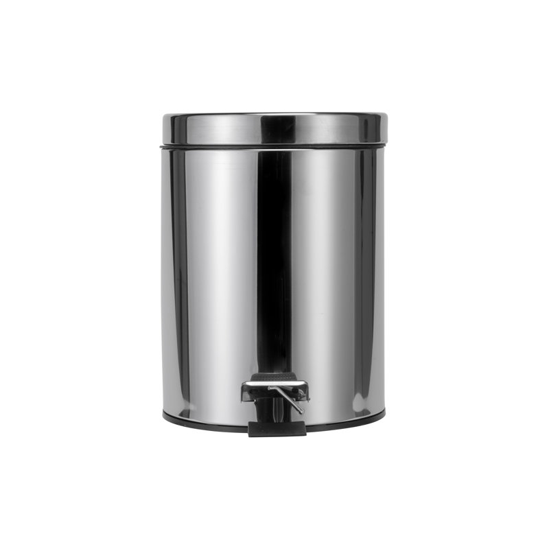 Britannia Metal Step On Kitchen Trash Can, 5 L