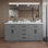 Beckett TK 66'' Double Bathroom Vanity with Quartz Top