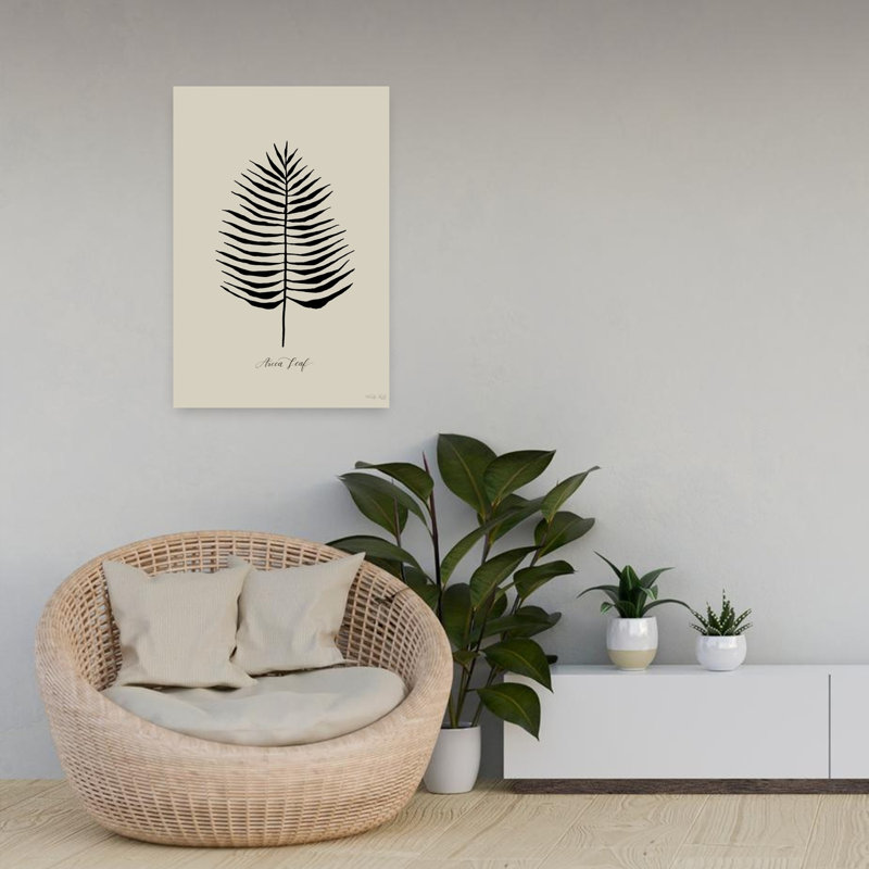 Palmier abstrait Palm Coastal Art, H 24 po x l 16 po