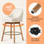 Tabouret pivotant rembourré (ensemble de 2)-744273588