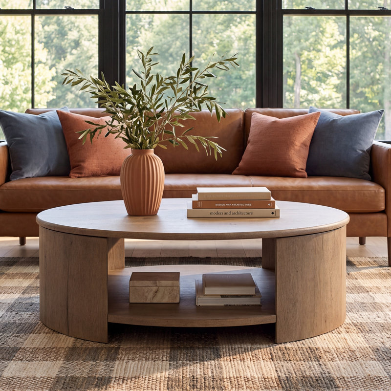 Lovella Solid Wood Single Coffee Table, Drifted Oak