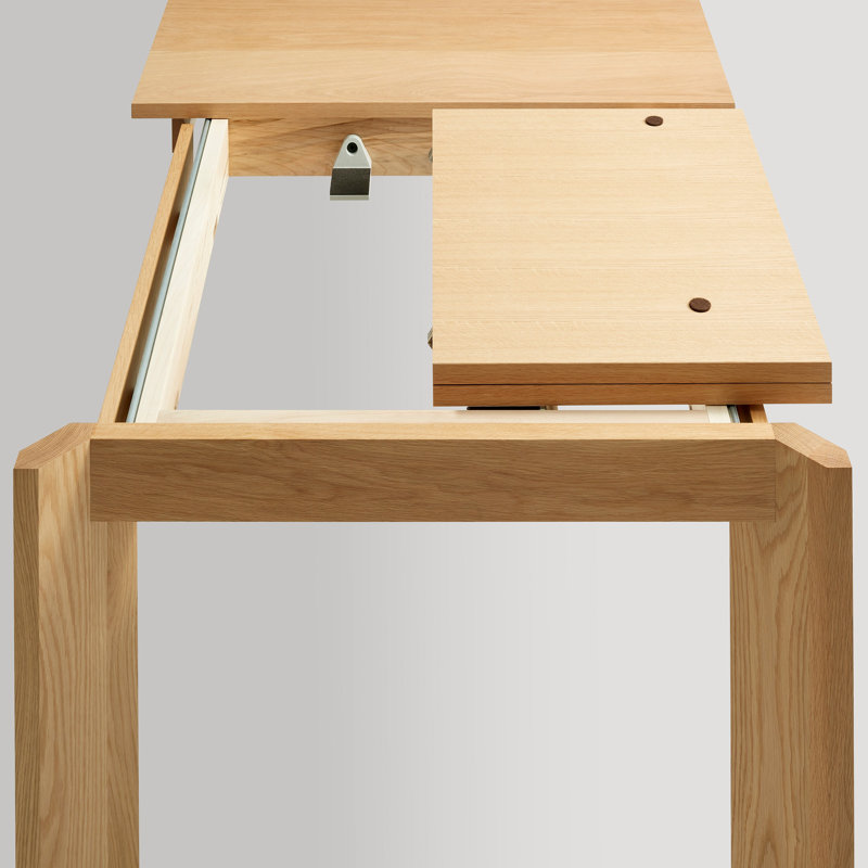Moreover Solid Wood Dining Table, White Oak, 37" W x 104" L