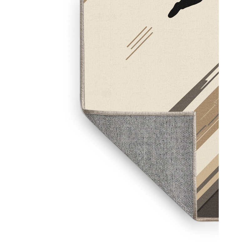 Tapis beige Bunenge Bungee, 3x5