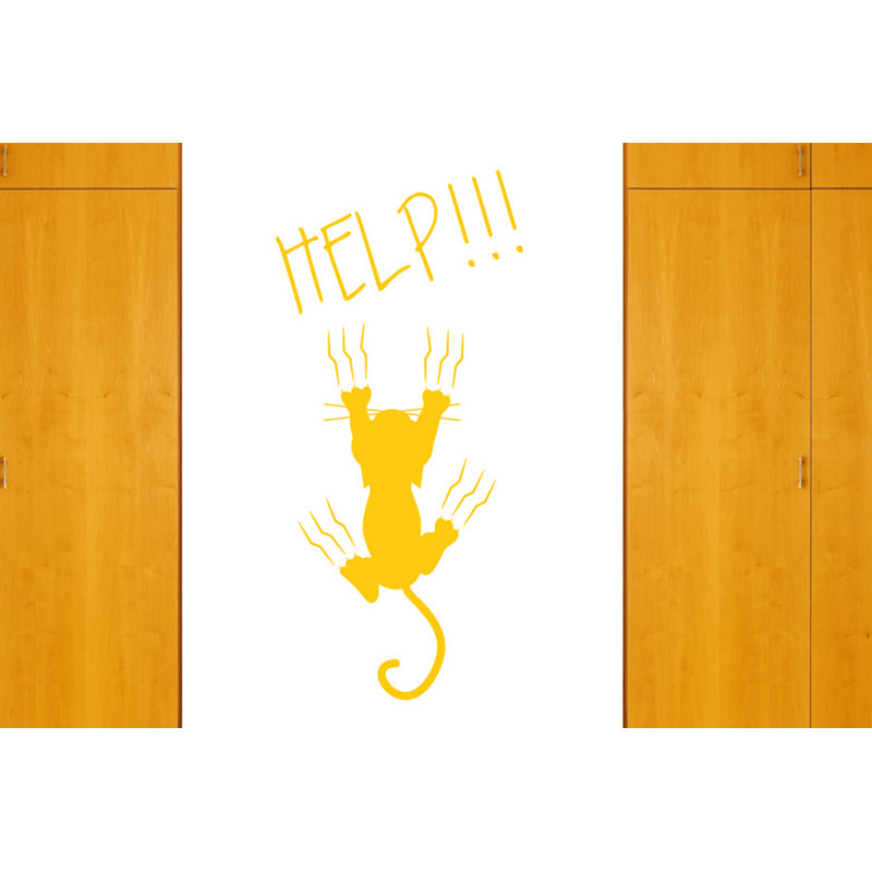 Animals Wall Decal, Dark Yellow, Large