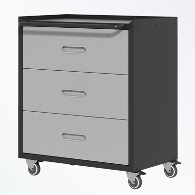 Metal Storage Cabinet with three drawers