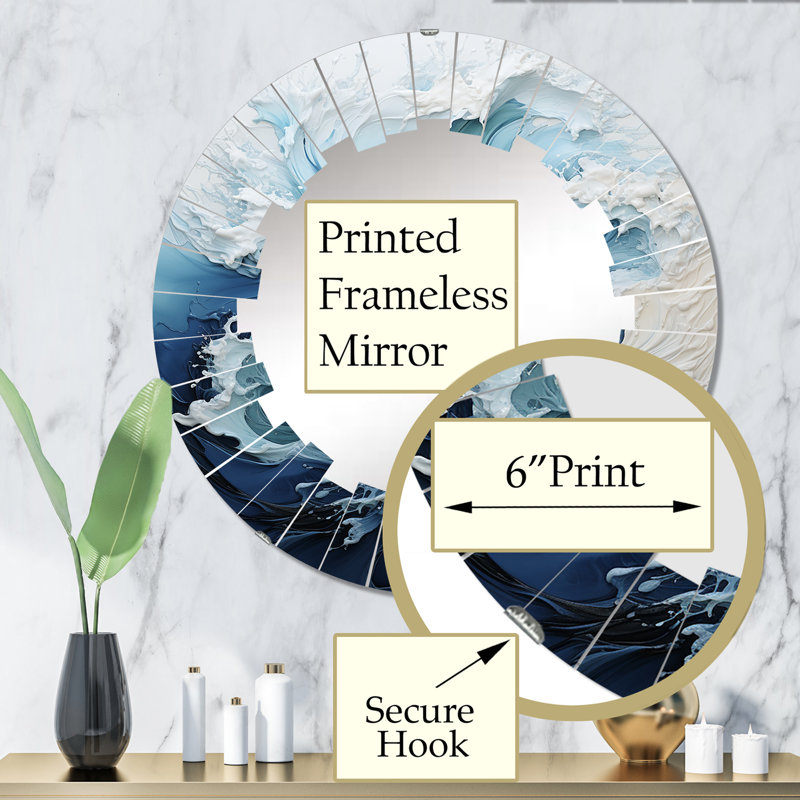 Miroir mural Renessa, 32 po x 32 po